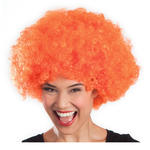 Percke Unisex Damen Super-Riesen-Afro Locken, orange