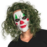 NEU Latex-Gesichtsmaske Clown-Bsewicht, mit Haar