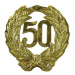 Jubil�umszahl 50, gold