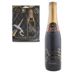 NEU Aufblasbare Champagner- / Sektflasche, Gold-Schwarz, Lnge 75cm