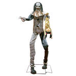 NEU Halloween-Deko-Figur unheimlicher Clown XL, mit Bewegung-, Sound- und Lichteffekt, 240cm