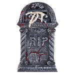 Halloween-Deko Grabstein mit greifender Skeletthand, mit Bewegung, Licht & Sound, ca. 44 cm