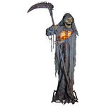 Dekofigur Sensenmann, Animatronik mit Bewegung, Sound und Licht, ca. 300cm