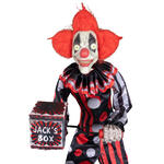 Dekofigur Clown Animatronik mit Bewegung, Sound und Licht, ca. 175cm