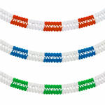 Girlande Seidenpapier, 16 cm, 4 m, schwer entflammbar, f�r Vereine / Sch�tzenfest - Verschiedene Farben