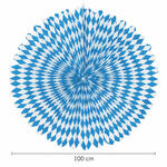 Riesen-Deko-F�cher, � 100 cm, schwer entflammbar, Bayern-Raute