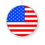 Deko-Hnger USA Flagge, 28 cm