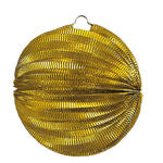 Lampion rund, ca.  24 cm, gold