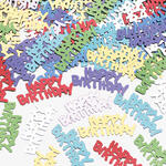 Konfetti Happy Birthday, aus Folie, bunt metallisch, 14 g