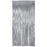 NEU Vorhang Lametta Laser Beam silber, 2m lang - 1m breit