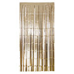 NEU Vorhang Lametta matt gold, 2m lang - 1m breit
