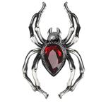 NEU Ring Spinne mit Rubin