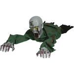 NEU Hallowenn Deko-Figur Kriechender Zombie, ca. 110cm, mit Licht-, Sound- umd Bewegungseffekt