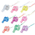 NEU Trillerpfeife mit Licht und Schnur, sortierte Farben, 1 Stck