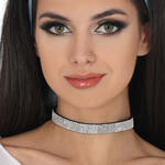 NEU Halsband Diamanten-Optik