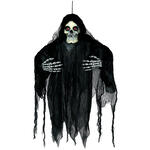 NEU Halloween-Deko-Figur Geisterskelett mit Licht-, Sound und Bewegungseffekt, 120cm