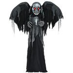 NEU Halloween-Deko Figur geflgeltes Skelett mit Licht-, Sound- und Bewegungseffekt, 180cm