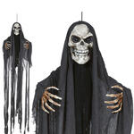 NEU Halloween Deko-H�ngefigur Skelett mit Fetzen Tunika, ca. 210cm, mit Licht- und Sound-Effekt