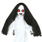 NEU Halloween Deko-Figur Besessenes M�dchen, ca. 55 cm, mit Licht-, Sound- und Bewegungseffekt