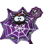NEU Folienballon Halloween, Spinnennetz mit Spinne, ca. 60cm