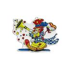 SALE Wand-Deko Clown mit Trte, Hhe ca. 30 cm