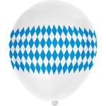 SALE Maxi Ballons Bayern, 5 Stck  30cm, Bayrische Dekoration, Bayrisches Fest, Blau-Wei
