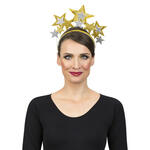 NEU Haarreif Sterne, gold-silber