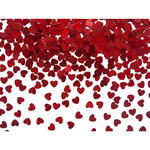 Herzkonfetti Metallic - Rot - 5mm - 30 g