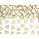Herzkonfetti aus Holz - Gr��e ca. 2 � 2 cm - 50 St�ck