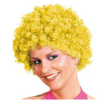 Percke Unisex Clown, Afro Hair, kleine Locken, gelb