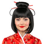 Damen-Percke Geisha, schwarz