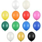 Latex-Luftballons, � 30cm, 10er-Pack - Verschiedene Farben
