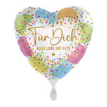 NEU Folienballon - F�r Dich, Alles Liebe und Gute - ca. 45cm Durchmesser