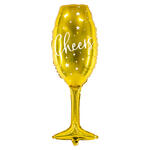 Folienballon Super Shape Sektglas Cheers XXL - ca. 80cm