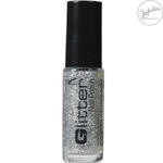 SALE Nagellack Glitter-Silber, 5 ml Flasche