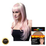 Percke Damen Langhaar, Gestuft mit Pony, Premium-Qualitt, Sienna, candy-blond - mit Haarnetz