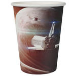 SALE Becher, recycelbar aus Pappe, Astronauten Party, 200ml, 10 Stck