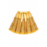 Damen-Kost�m Petti-Coat Sequin-Star, mit Pailletten,gold, Einheitsgr��e