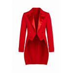 Damen-Kost�m Frack Deluxe, rot - verschiedene Gr��en