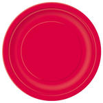 SALE Teller aus Pappe, 8 Stck, Gre ca. 23cm, rot, Premiumqualitt ohne Plastik