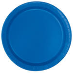SALE Teller aus Pappe, Premiumqualitt, rund, Gre ca. 23 cm, Vorteilspack mit 8 Stck, Farbe: Knigsblau