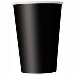 SALE Becher aus Pappe, 8 Stck, Gre ca. 250ml, schwarz, Premiumqualitt ohne Plastik