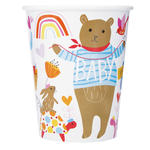 SALE Becher aus Pappe mit Zoo-Tieren fr Baby Shower Party Gre: ca. 250 ml, 8 Stck