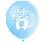 SALE Luftballons Babyparty blauer Elefant, 30cm, 8 Stck