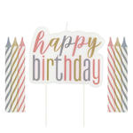 SALE Kerzen-Set Happy Birthday zum Einstecken in Kuchen & Co., 7-teilig