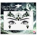 Glitzersteine f�rs Gesicht, dunkle K�nigin