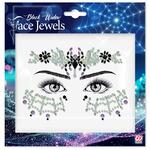 Glitzersteine f�rs Gesicht, schwarze Witwe