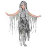 NEU Kinder-Kostüm Ketten-Geist, Kleid mit Kapuze, inkl. Kette - Verschiedene Größen (128-158)