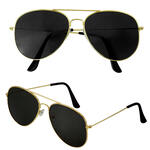 Brille Pilot, mit goldenem Rahmen