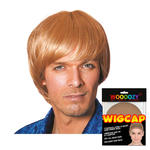 Percke Herren Pagenkopf Music Man Hero Guy, blond - mit Haarnetz